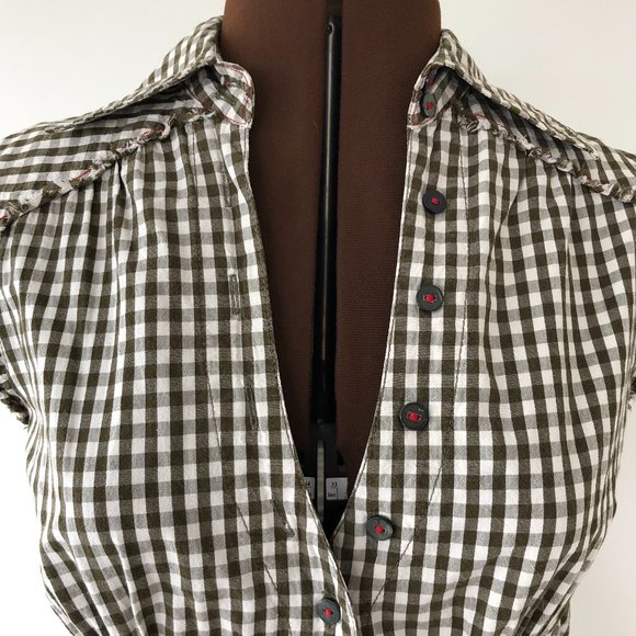 Miss Sixty Gingham Fitted Top - Picture 6 of 8